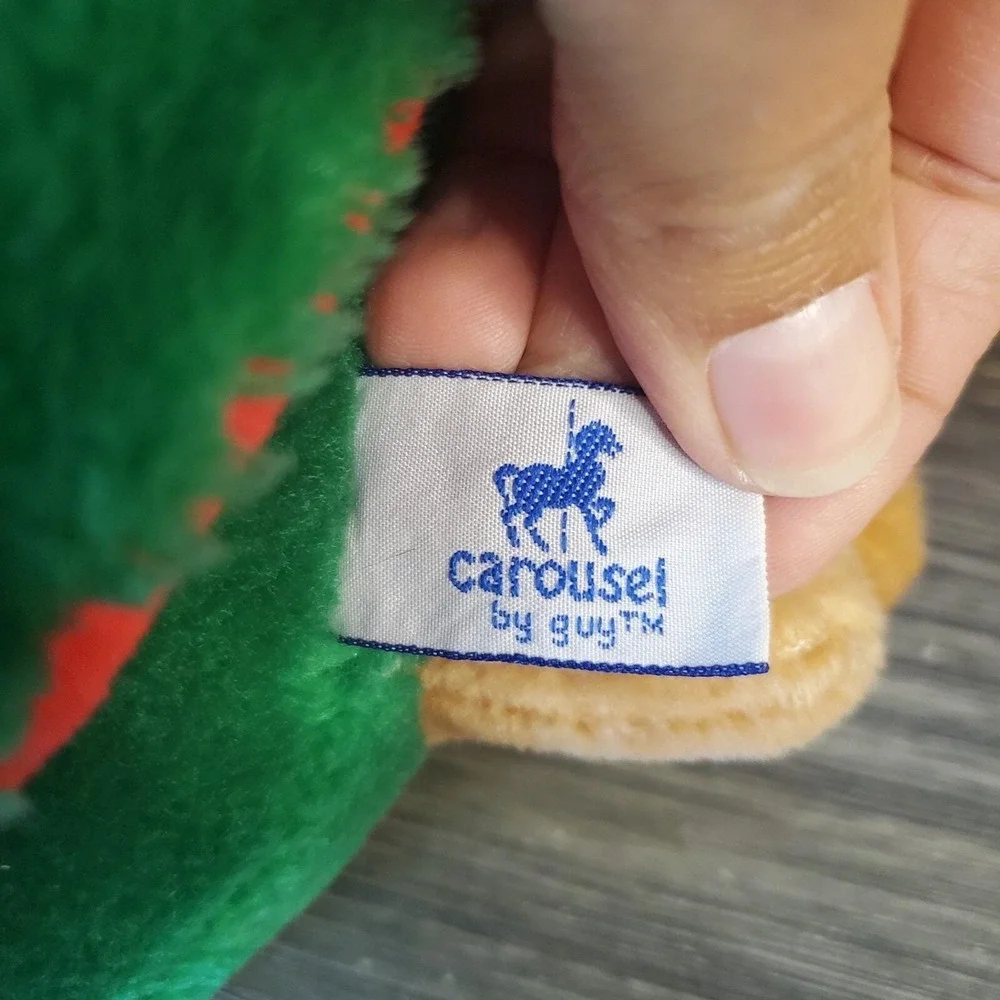 Vintage 1983 Carousel By Guy Red & Green Parrot Love‎ Bird Plush Stuffed Animal
